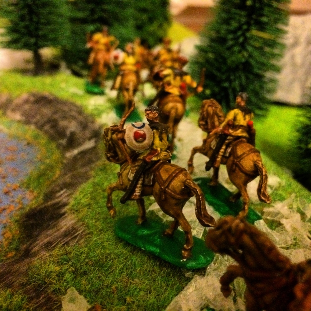roman horse archer painted figurine 20mm